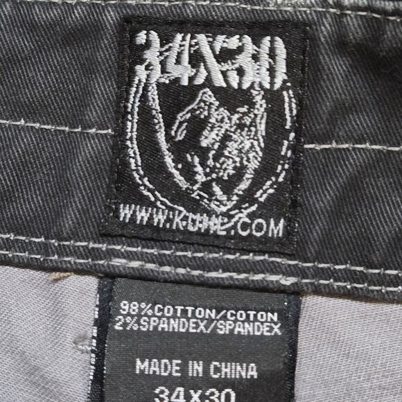 This is a pair of KÜHL Rydr or Riot jeans black denim utility jeans men's 34/30 - Picture 7 of 10